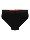 Kiton Logo-waistband Briefs In Black