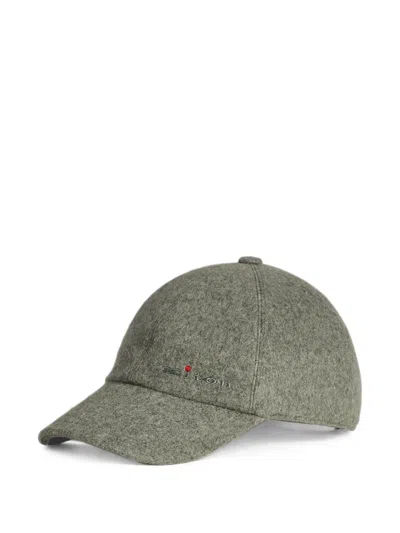 Kiton Logo-embroidered Baseball Cap In Green