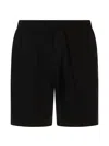 Kiton Logo-embroidered Elasticated Shorts In Black