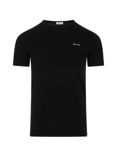 Kiton Logo-print T-shirt In Black