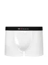 Kiton Logo-waistband Boxer Briefs In White