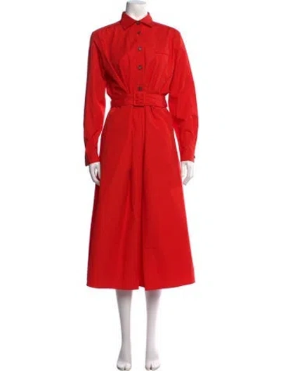 Pre-owned Kiton Long Dress In Red