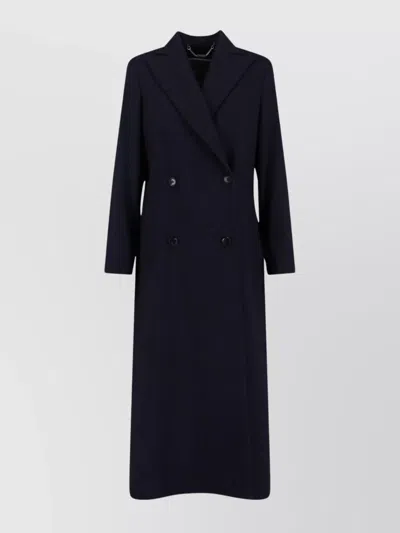 KITON LONG JACKET WITH STRUCTURED SHOULDERS AND NOTCHED LAPELS