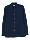 Kiton Long Sleeve Button Down Shirt In Blue
