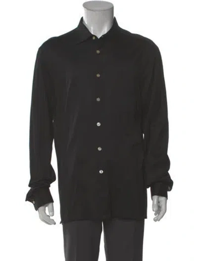 Pre-owned Kiton Long Sleeve Dress Shirt In Gray