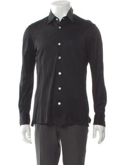 Pre-owned Kiton Long Sleeve Shirt In Black