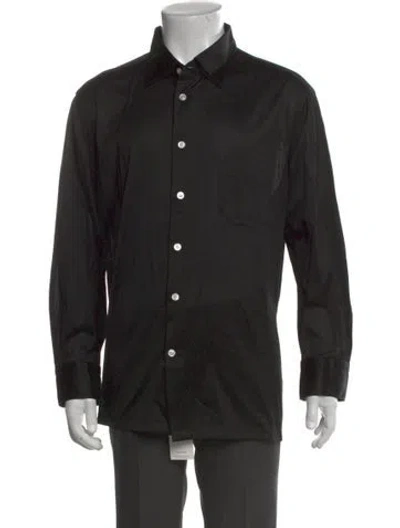 Pre-owned Kiton Long Sleeve Shirt In Black