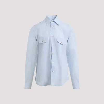 Kiton Long Sleeve Shirt In Blue