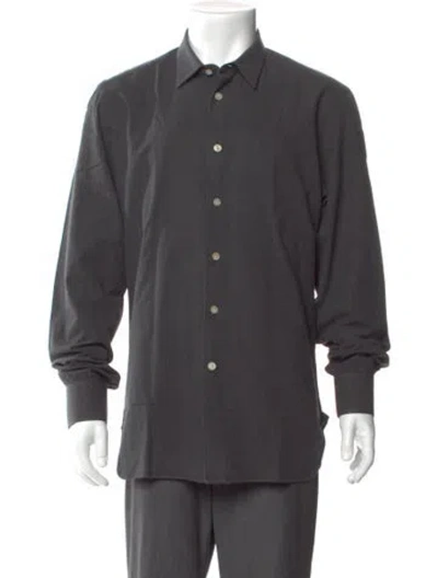 Pre-owned Kiton Long Sleeve Shirt In Gray