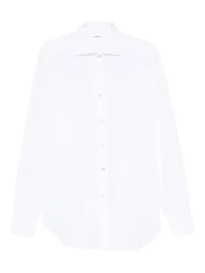 Kiton Long Sleeve Shirt In White