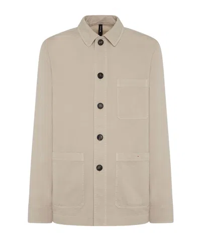 Kiton Long-sleeved Buttoned Jacket In Brown