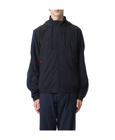 Kiton Long-sleeved Casual Jacket In Black