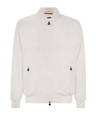 Kiton Long-sleeved Casual Jacket In White