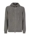 Kiton Men's Plush Cut Cashmere Jacket In Gray