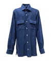 Kiton Shirt In Blue
