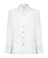 Kiton Point Collar Shirt In White