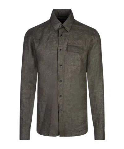 Kiton Long-sleeved Shirt In Green