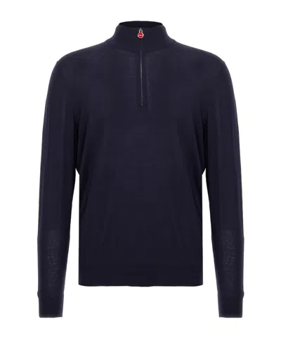 Kiton Long-sleeved Sweater In Black