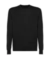 Kiton Long-sleeved Sweater In Black