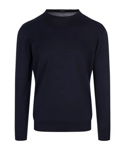 Kiton Long-sleeved Sweater In Black
