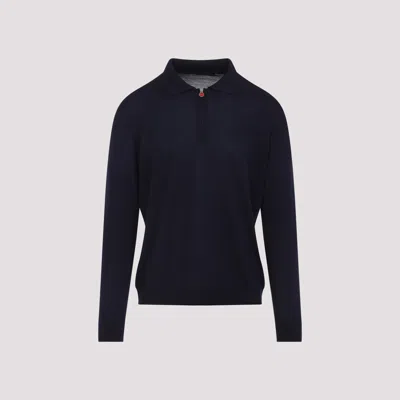 Kiton Navy Blue Polo Shirt