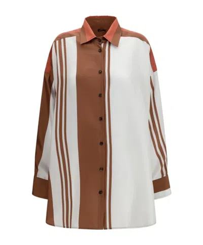 KITON KITON LONG STRIPED SHIRT