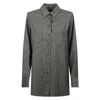 Kiton Long Wool Shirt In Gray