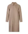 Kiton Concealed-front Coat In Brown