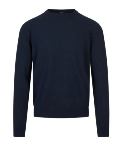 Kiton Long-sleeved Knitwear In Blue