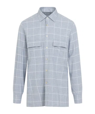 Kiton Long-sleeved Shirt In Gray