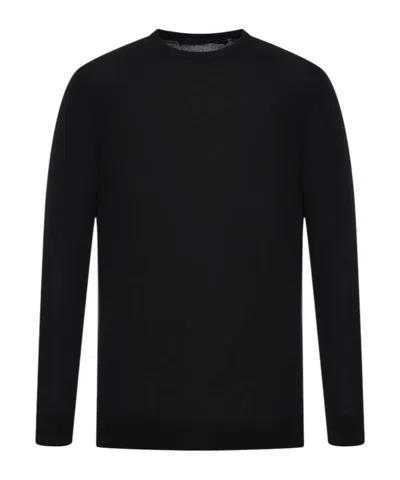 Kiton Long-sleeved Sweater In Black