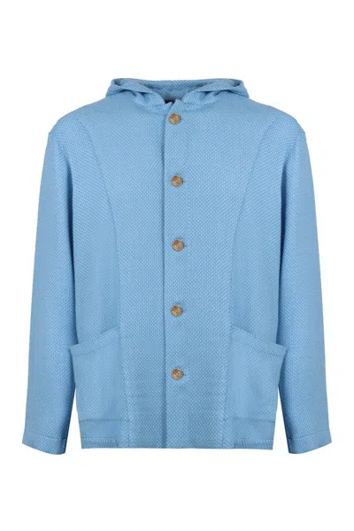 Kiton Luca Cardigan In Blue