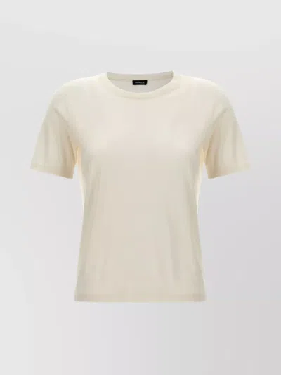 Kiton Luxe Silk Cashmere T-shirt In White