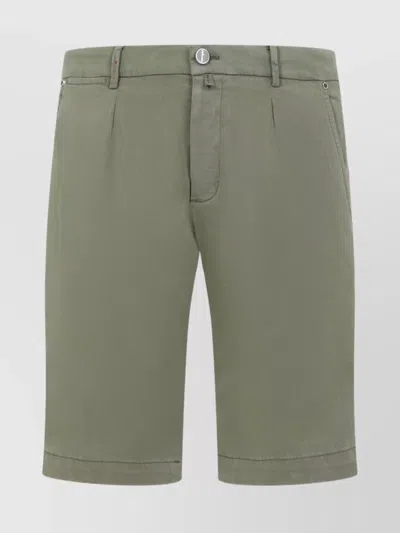 Kiton Lyocell Blend Knee-length Shorts In Green
