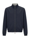 Kiton Man Jacket Midnight Blue Size 46 Polyester, Viscose, Elastane In Blue