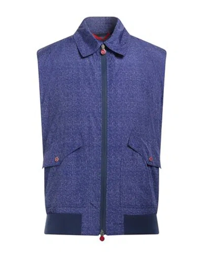 Kiton Man Jacket Purple Size 46 Polyester