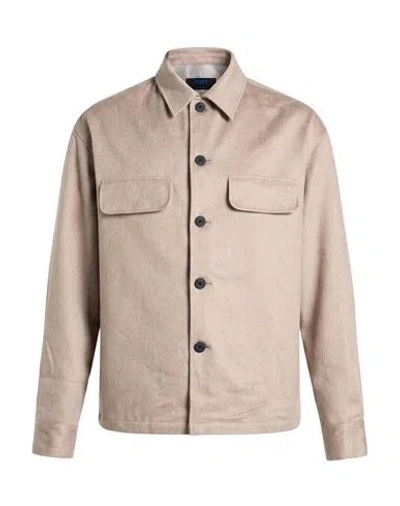 Kiton Man Jacket Taupe Size S Cashmere, Polyamide, Elastane In Brown