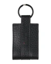 Kiton Man Key Ring Black Size - Leather In Black
