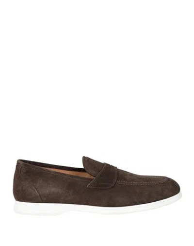 Kiton Man Loafers Dark Brown Size 9 Calfskin