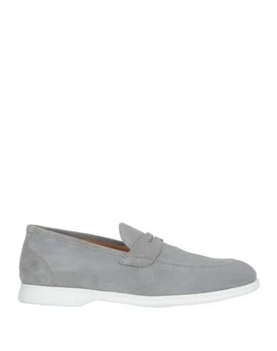 Kiton Man Loafers Light Grey Size 7 Calfskin In Gray