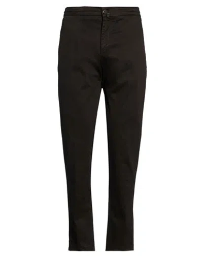 Kiton Man Pants Black Size 35 Cotton, Elastane
