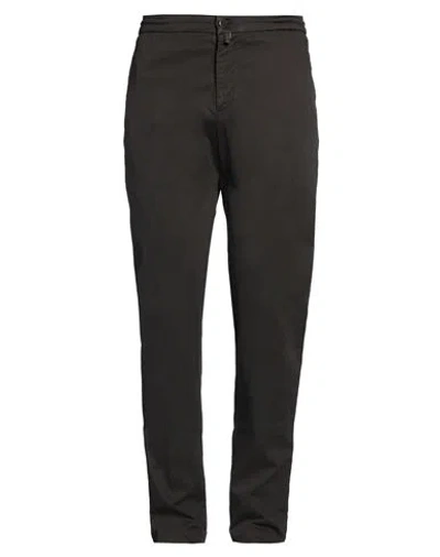 Kiton Man Pants Black Size 35 Cotton, Lycra, Elastane