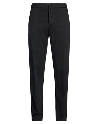 Kiton Man Pants Black Size 38 Cotton, Lyocell, Elastane