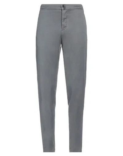 Kiton Man Pants Grey Size 33 Lycra, Cotton, Elastane In Gray