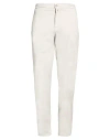 Kiton Man Pants Light Grey Size 35 Cotton, Lycra, Elastane In White