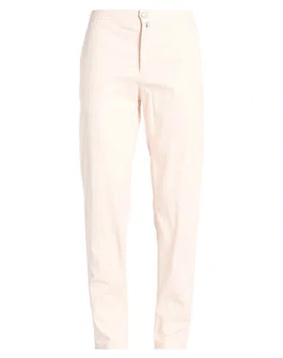 Kiton Man Pants Light Pink Size 38 Cotton, Lyocell, Elastane In Neutral