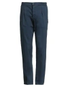 Kiton Man Pants Navy Size 33 Cotton, Elastane In Blue