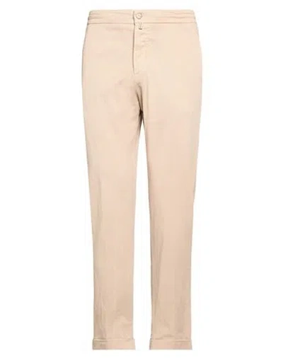 Kiton Man Pants Sand Size 34 Lyocell, Cotton, Elastane