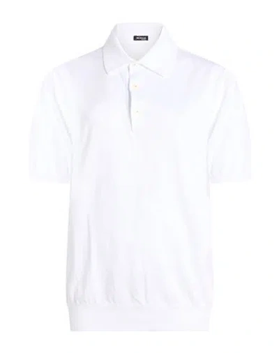 Kiton Man Polo Shirt White Size S Cotton