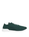 Kiton Man Sneakers Green Size 11 Textile Fibers